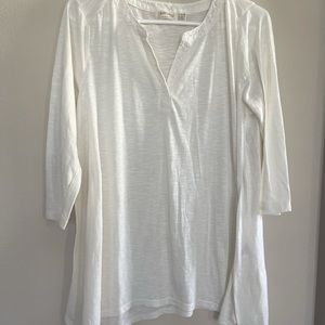 White Soft Faded Glory Top